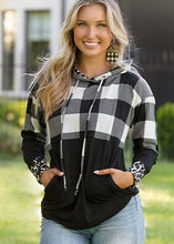 Load image into Gallery viewer, BUFFALO PLAID HOODIE
