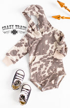 Load image into Gallery viewer, Cow Kiddo Hoodie {Onesie &amp; Toddler)
