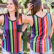 Load image into Gallery viewer, POPPIN SERAPE TANK
