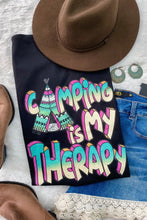 Load image into Gallery viewer, CAMPING IS MY THERAPY TEE
