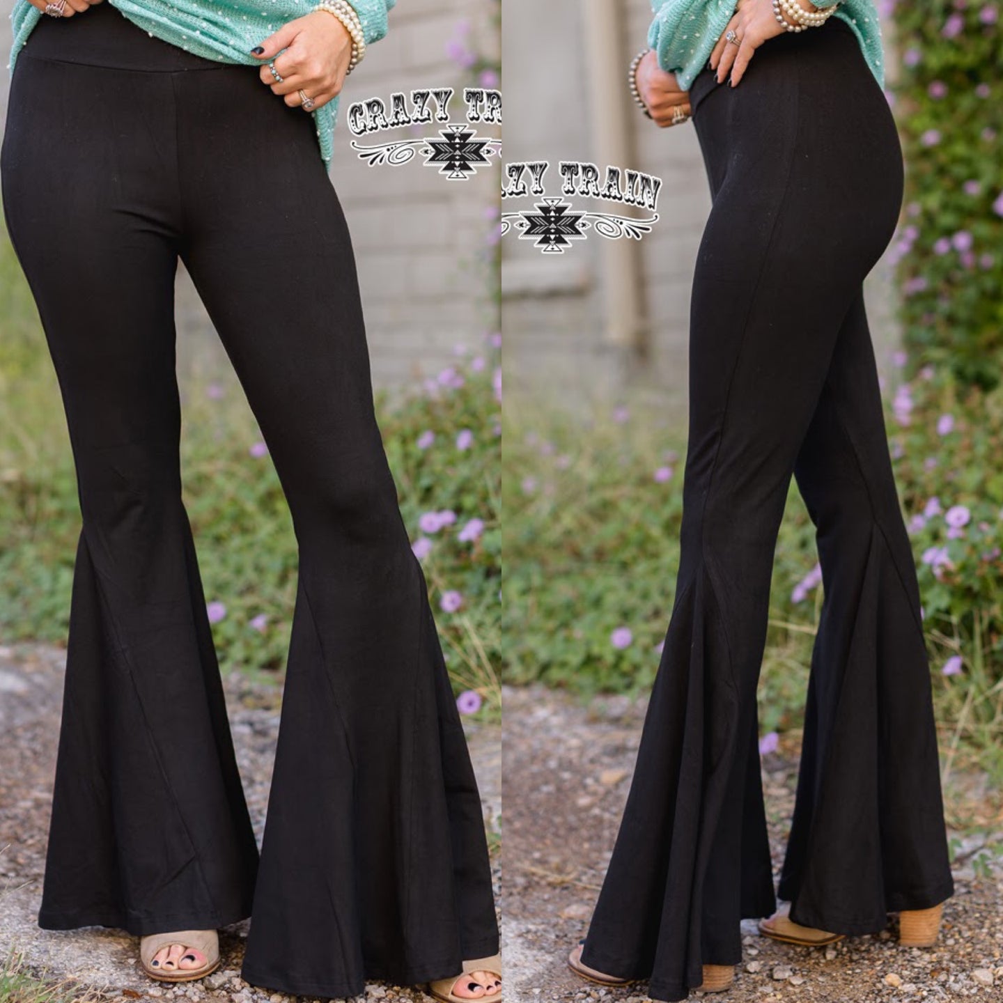 LETS GO GIRLS FLARES {{BLACK}}