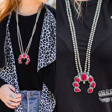 Load image into Gallery viewer, DOUBLE TAKE NECKLACE {RED}
