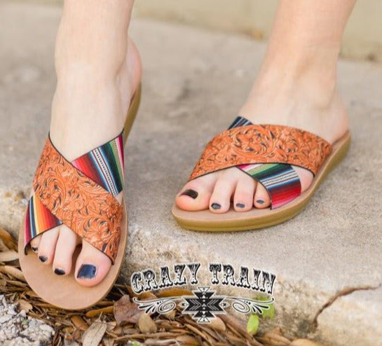 BEACH PLEASE SANDALS {{SERAPE}}