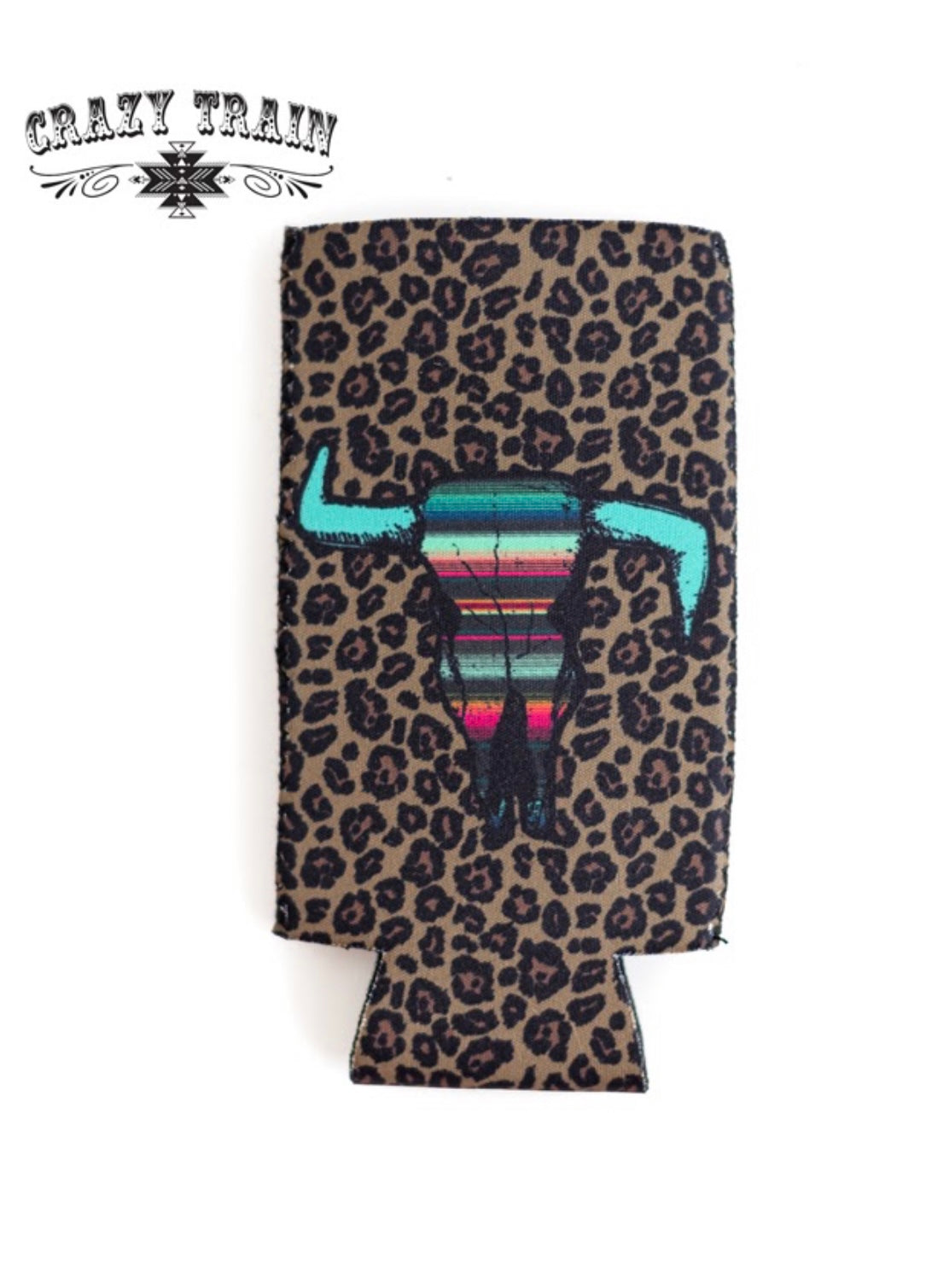 TALL LEOPARD COW KOOZIE