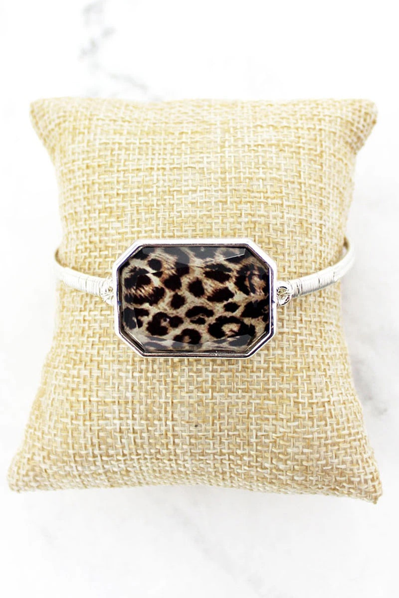 LEOPARD OCTAGON BRACELET