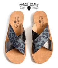 Load image into Gallery viewer, BEACH PLEASE SANDALS {{LEOPARD}}
