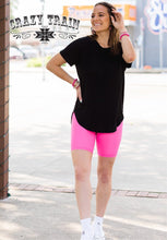 Load image into Gallery viewer, BIKER BABE SHORTS {{NEON PINK}}
