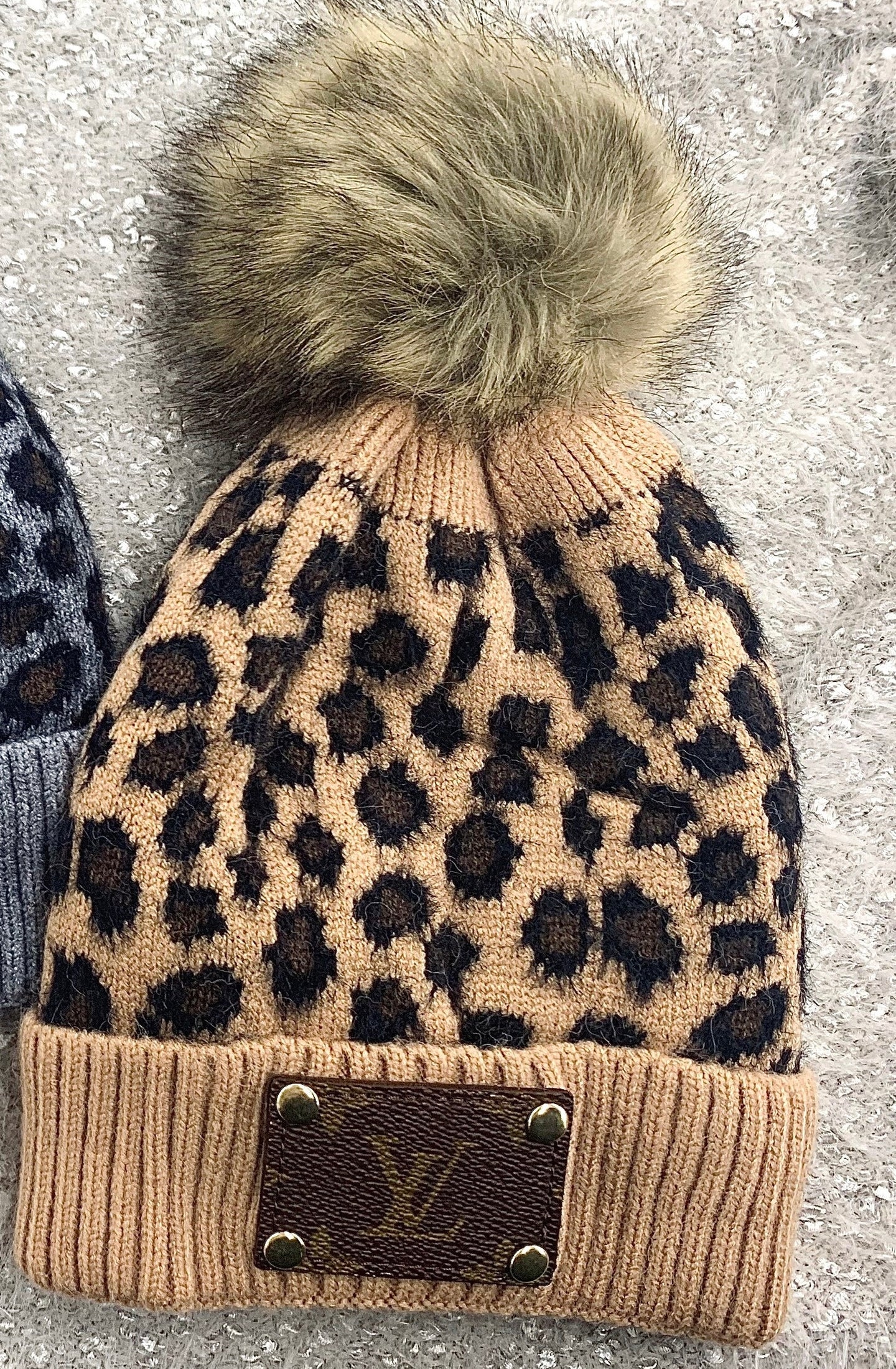 RE-PURPOSED LV BEANIE